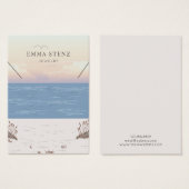 Peaceful Beach Theme Ketting Display Kaart (Voorkant /achterkant)