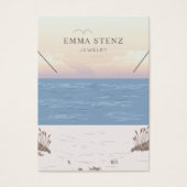 Peaceful Beach Theme Ketting Display Kaart (Voorkant)