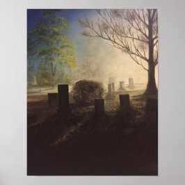 Peaceful begraafplaats poster