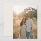 Peaceful Beige Natural Photo Kaart (Voorkant / Achterkant)