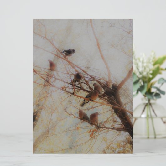 Peaceful Birds Flat Card (Staand voorkant)