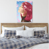 Peaceful Bloom Canvas Afdruk (Insitu (Slaapkamer))