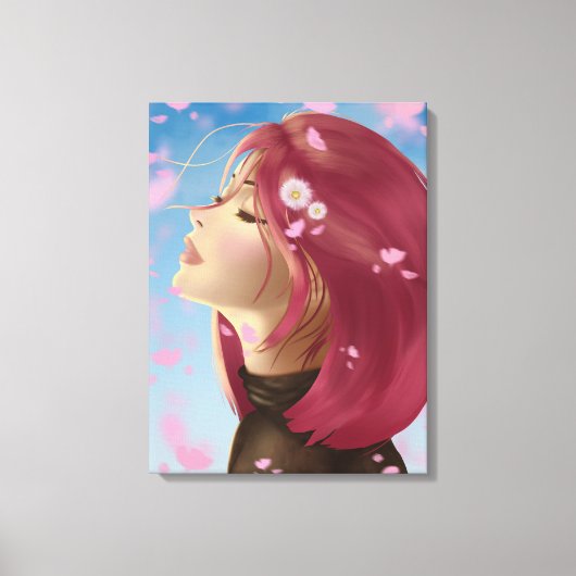 Peaceful Bloom Canvas Afdruk (Voorkant)