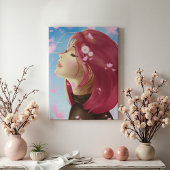 Peaceful Bloom Canvas Afdruk