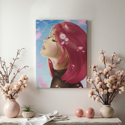 Peaceful Bloom Canvas Afdruk