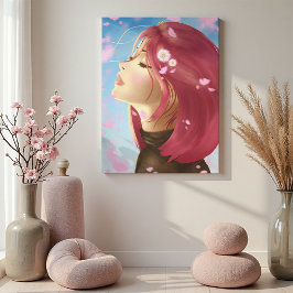 Peaceful Bloom Canvas Afdruk