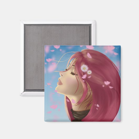 Peaceful Bloom Magneet (Voorkant / Achterkant)