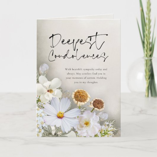 Peaceful Blossoms Sympathy Card Kaart (Voorkant)