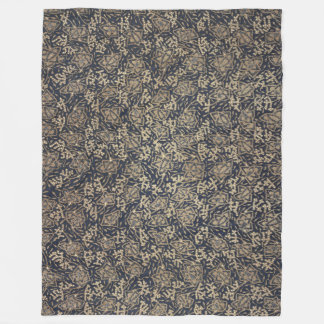 Peaceful Blue & Cream Batik Fleece Deken