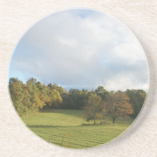 Peaceful Blue Ridge Mountain Valley Zandsteen Onderzetter (Voorkant)