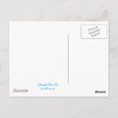 Peaceful Blue Zee Briefkaart (Achterkant)