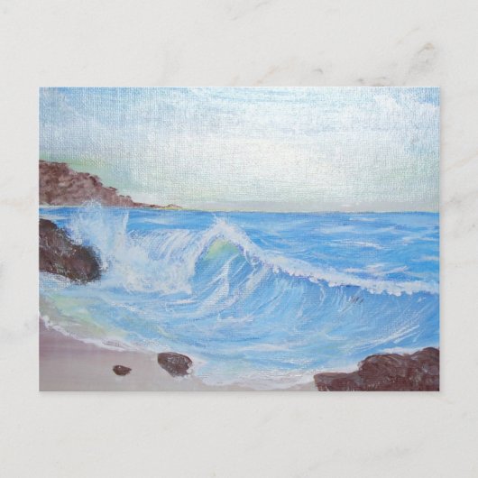 Peaceful Blue Zee Briefkaart (Voorkant)