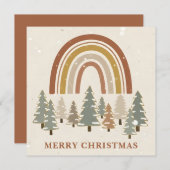 Peaceful Boho Scene Christmas Feestdagenkaart (Voorkant / Achterkant)