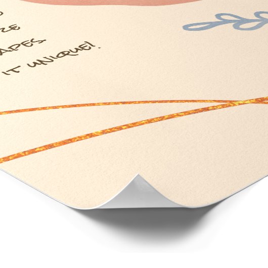 Peaceful Boho Shapes Poster (Hoek)