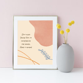 Peaceful Boho Shapes Poster