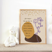 Peaceful Boho Shapes Poster