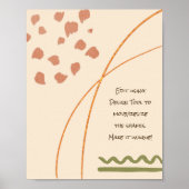 Peaceful Boho Shapes Poster (Voorkant)