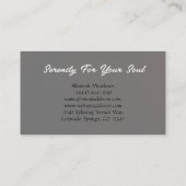 Peaceful Boho Yoga Instructor Visitekaartje (Achterkant)