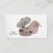 Peaceful Boho Yoga Instructor Visitekaartje (Voorkant)