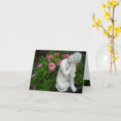 Peaceful Buddha Blank Card Kaart (Gele Bloem)