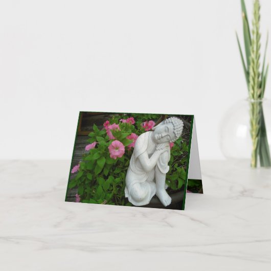 Peaceful Buddha Blank Card Kaart (Voorkant)