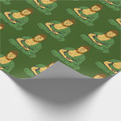 Peaceful Buddha Buddhist Monk Cadeaupapier (Hoek)