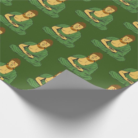 Peaceful Buddha Buddhist Monk Cadeaupapier (Hoek)