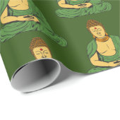 Peaceful Buddha Buddhist Monk Cadeaupapier (Rol Hoek)
