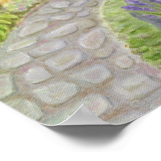 Peaceful Buddha Garden art print (Hoek)