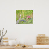 Peaceful Buddha Garden art print (Keuken)