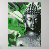Peaceful Buddha Meditation Poster – Close-Up Zen (Voorkant)