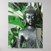 Peaceful Buddha Meditation Poster – Zen Wall Art (Voorkant)