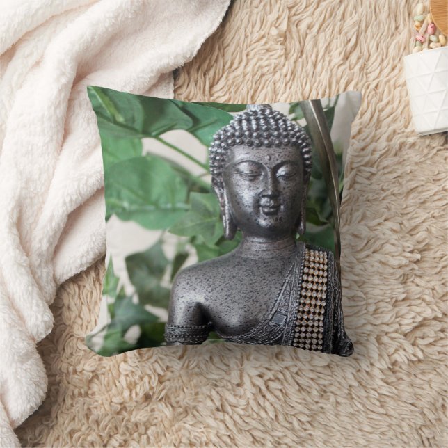 Peaceful Buddha Meditation Throw Pillow Zen Decor Kussen (Deken)