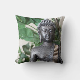 Peaceful Buddha Meditation Throw Pillow Zen Decor Kussen