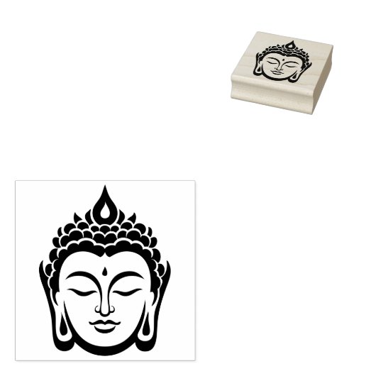 Peaceful Buddha Rubberstempel (Gestempeld)