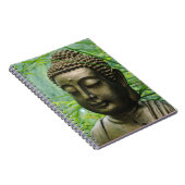 Peaceful Buddha Statue in a Leafy Green Forest Notitieboek (Rechterzijde)