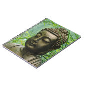 Peaceful Buddha Statue in a Leafy Green Forest Notitieboek (Linkerzijde)