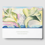 Peaceful Calla Lily Ocean Vacation Home Guest Book Gastenboek (Achterkant)