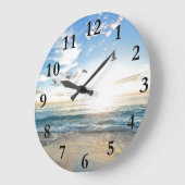 Peaceful Caribbean Tropical Beach & Birds Grote Klok (Hoek)