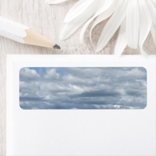 Peaceful Clouds and Sea Return Label (Insitu)