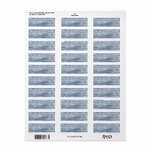 Peaceful Clouds and Sea Return Label (Full Sheet)