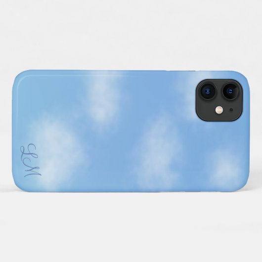 Peaceful Clouds gepersonaliseerde telefoonhoes Case-Mate iPhone Case (Achterkant (horizontaal))