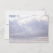 Peaceful Clouds Gold Photo Sympathie Hartelijk dan Bedankkaart (Achterkant)