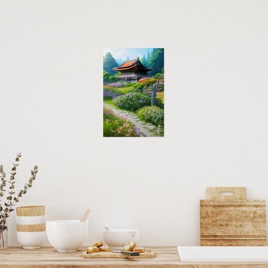 Peaceful Countryside Retreat Poster (Keuken)