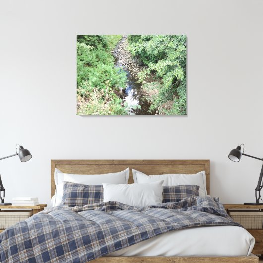 Peaceful Creek 2 Canvas Afdruk (Insitu (Slaapkamer))