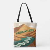 Peaceful Crest Harmony Tote Bag (Achterkant)