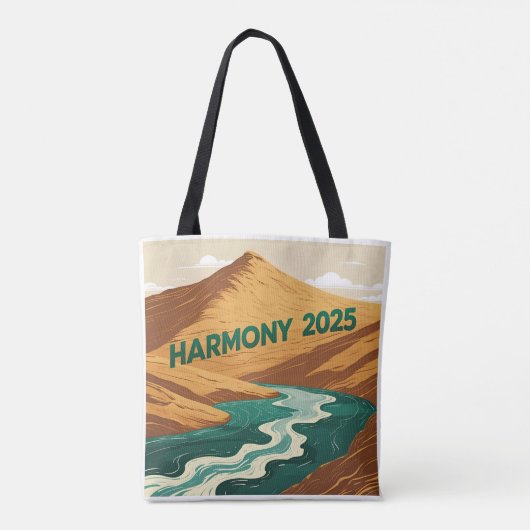 Peaceful Crest Harmony Tote Bag (Achterkant)