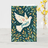 Peaceful Dove Art Card Kaart (Gele Bloem)