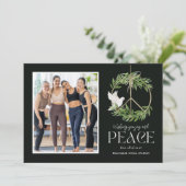 Peaceful Dove Business Vakantie Fotokaart Feestdagenkaart (Staand voorkant)