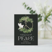 Peaceful Dove Business Vakantie Kaart Briefkaart (Staand voorkant)